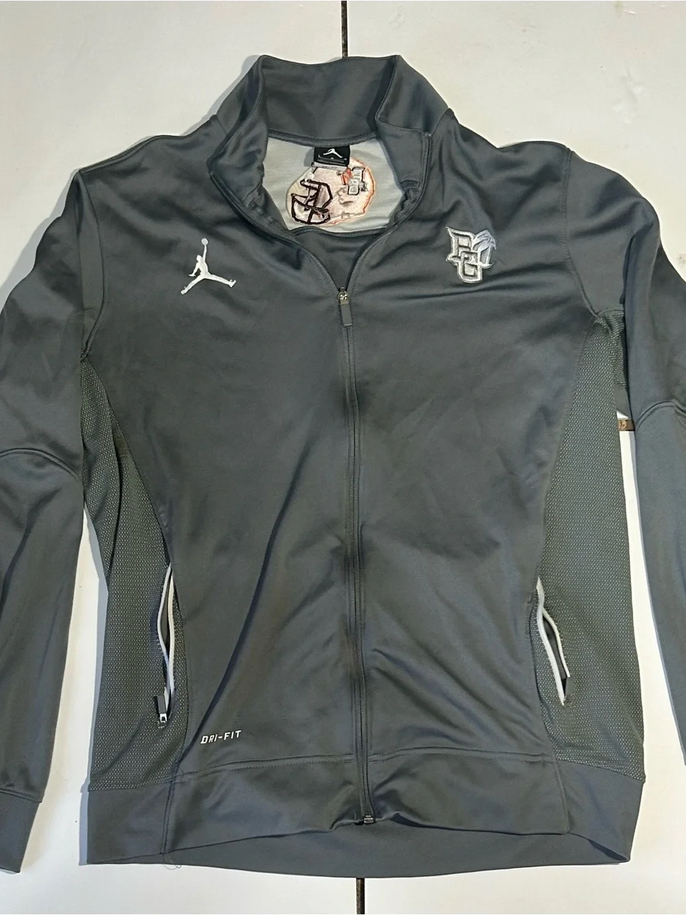 Jordan Dri Fit Full Zip Jacket Mens Large Bowling Green‎ Patch Jumpman